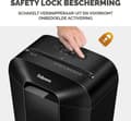 Pikkukuva 4 / 7: Fellowes Powershred LX45 paperisilppuri Ristisilppuri Musta