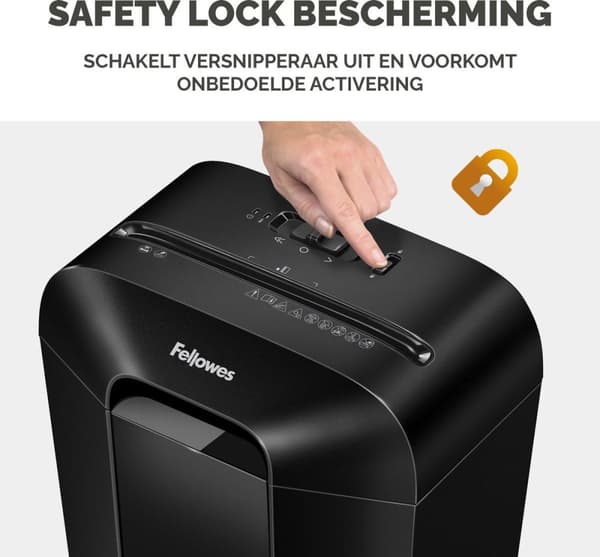 Fellowes Powershred LX45 paperisilppuri Ristisilppuri Musta