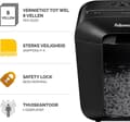 Pikkukuva 6 / 7: Fellowes Powershred LX45 paperisilppuri Ristisilppuri Musta