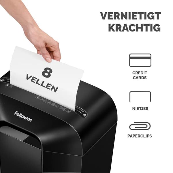 Fellowes Powershred LX45 paperisilppuri Ristisilppuri Musta