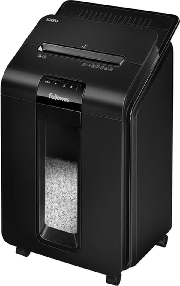 Fellowes AutoMax 100M paperisilppuri, silppuri, 22 cm, musta