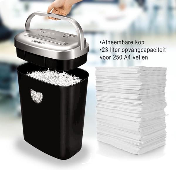 Fellowes 53C makulator Krydsmakulator 22 cm Sort
