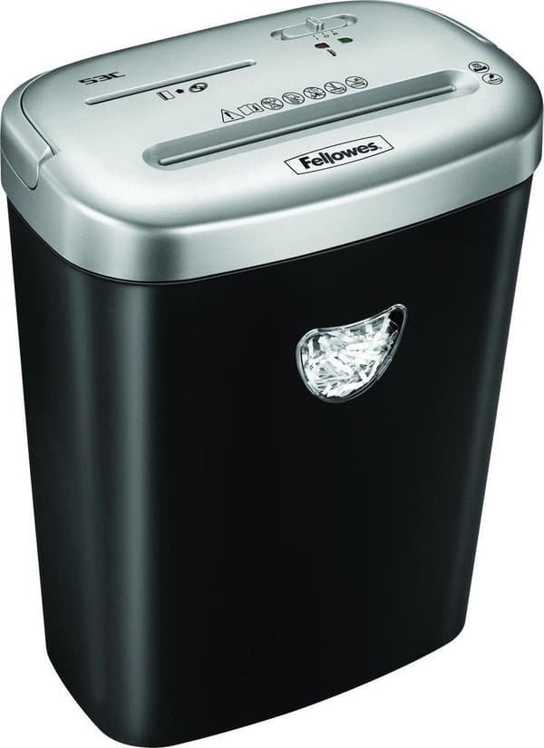 Fellowes 53C makulator Krydsmakulator 22 cm Sort