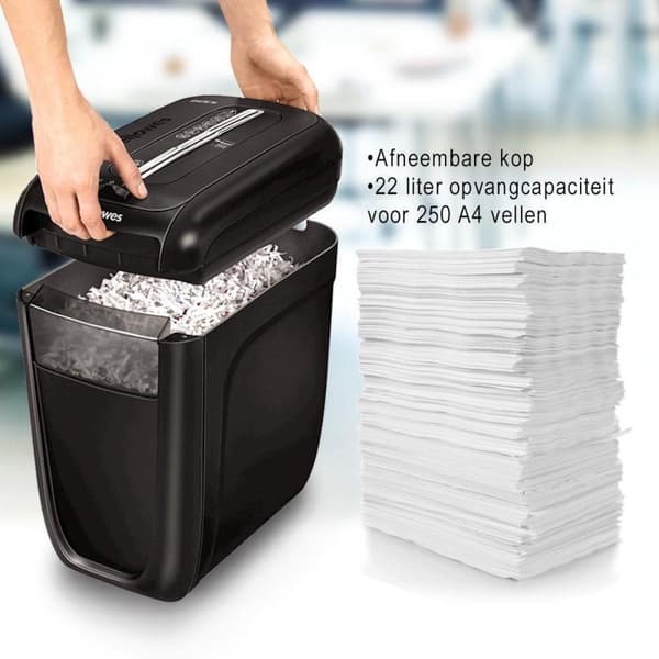 Fellowes 60Cs paperisilppuri Ristisilppuri 72 dB 23 cm Musta