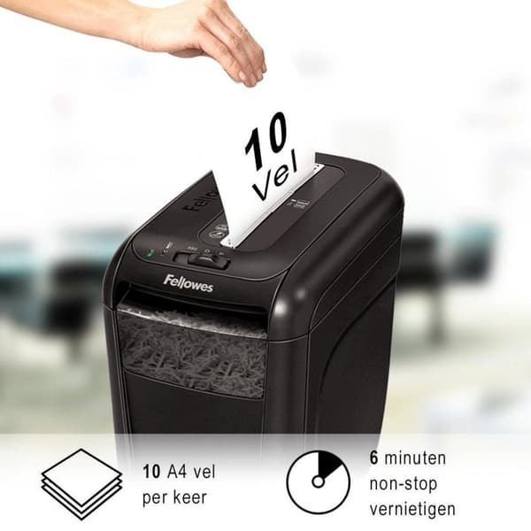 Fellowes 60Cs paperisilppuri Ristisilppuri 72 dB 23 cm Musta