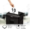 Pikkukuva 2 / 6: Fellowes Powershred 10M paperisilppuri, mikrosilppuri, musta