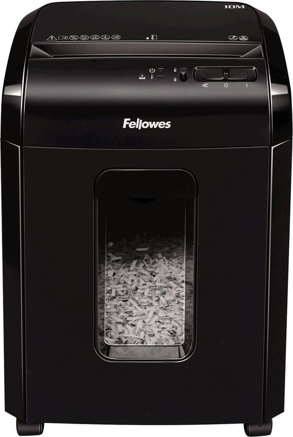 Fellowes Powershred 10M paperisilppuri Mikroleikattu silppuri Musta