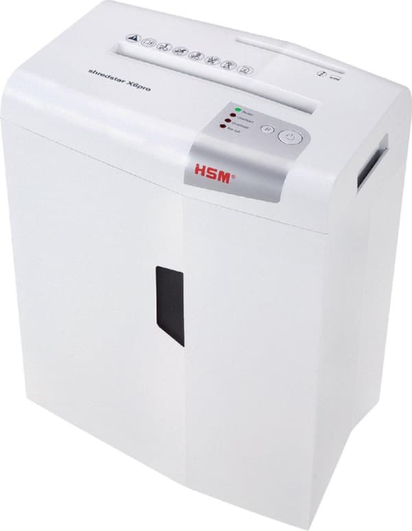 HSM shredstar X6pro -asiakirjasilppuri, 2 x 15 mm + erillinen CD-leikkuri