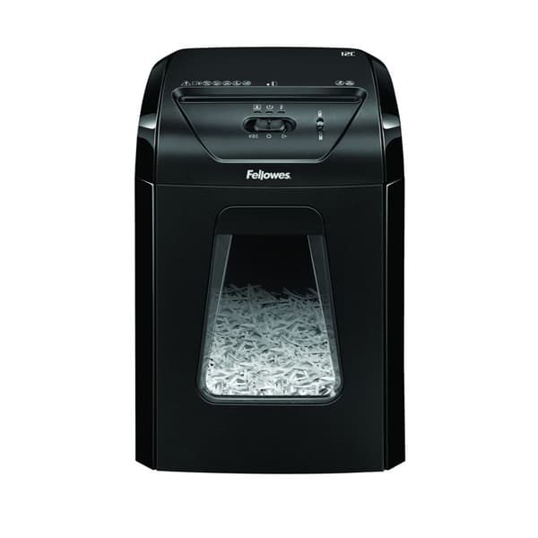 Fellowes 12C Black Shredder Particle Cut 4 x 40mm P4 för 12 ark - 7120101
