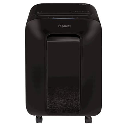 Fellowes Shredder personal LX201 black 22L