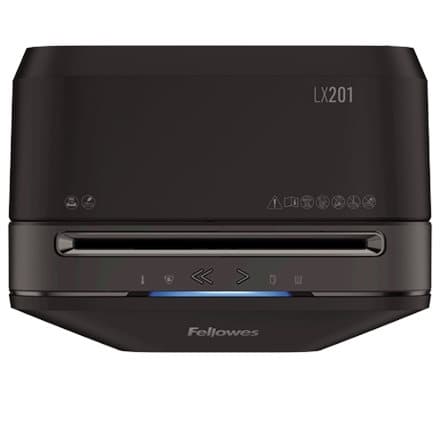 Fellowes Shredder personal LX201 black 22L