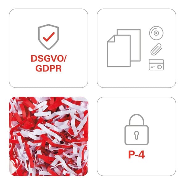 HSM shredstar S10 dokumentförstörare, 6 mm + separat CD-klippmekanism