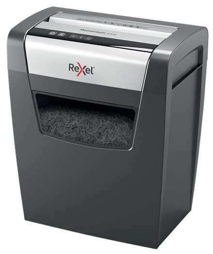 Rexel Momentum X312 paperisilppuri Hiukkassilppuri Musta, harmaa