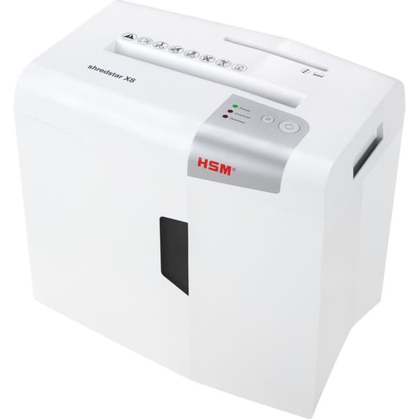 HSM shredstar X8 asiakirjasilppuri, 4,5 x 30 mm + erillinen CD-leikkuumekanismi