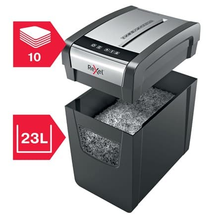 Rexel Momentum X410-SL paperisilppuri Ristisilppuri Musta, Harmaa