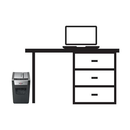 Rexel Momentum X410-SL paperisilppuri Ristisilppuri Musta, Harmaa