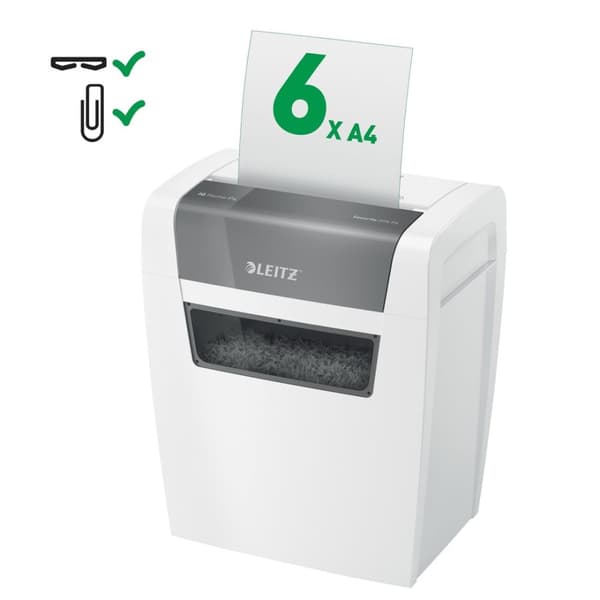Leitz IQ Home Shredder, P4, 6 arkkia, 15 l roskakori