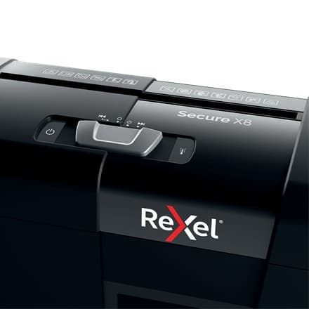 Rexel Secure X8 paperisilppuri Ristisilppuri 70 dB Musta