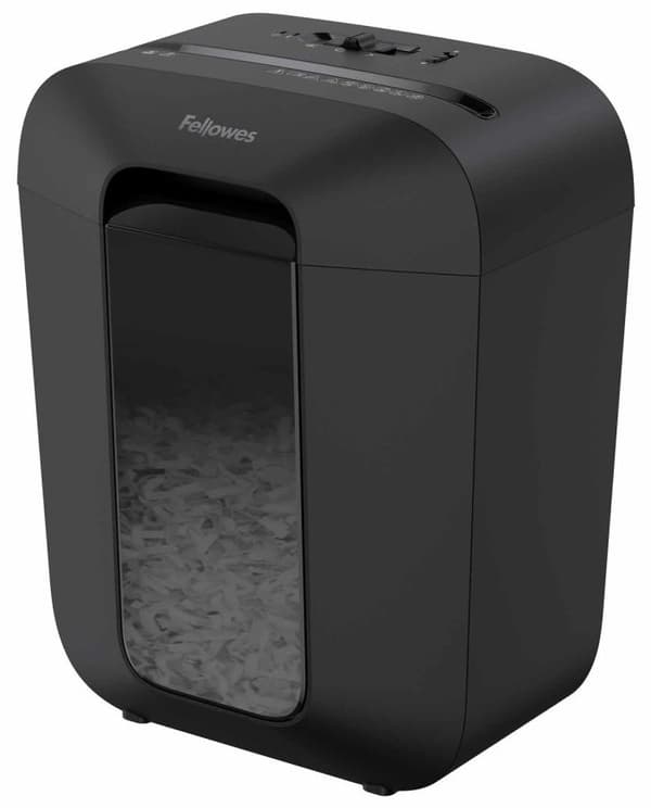 FELLOWES skartovač LX 45/ křížový řez 4x37mm/ objem koše 17 l/ stupeň utajení P-4 (důvěrné)/ černý