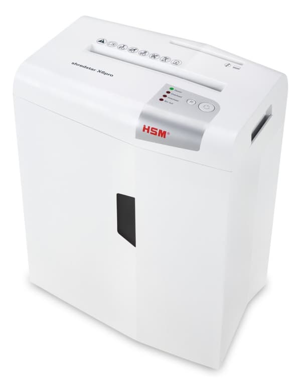 HSM shredstar X6pro document shredder, 2 x 15 mm + separate CD-cutting mechanism