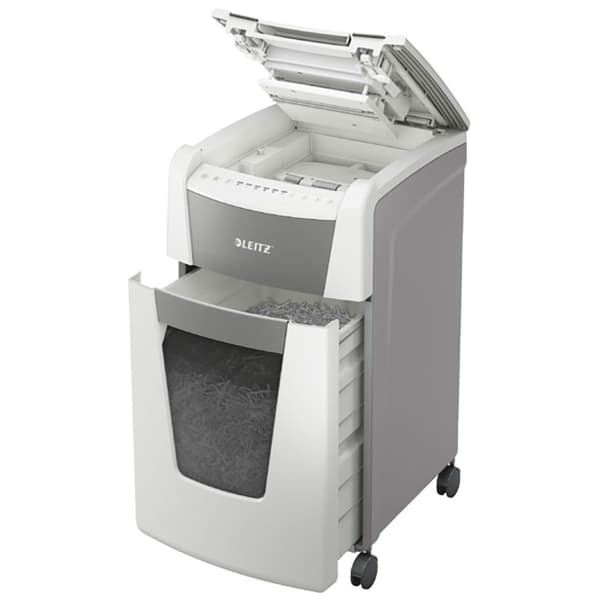 Leitz Silppuri Iq Auto+ Office 300 P5 Hopeinen