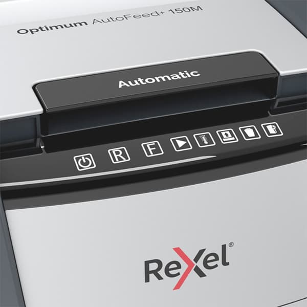 Rexel Silppuri Optimum Auto+ 150m Harmaa