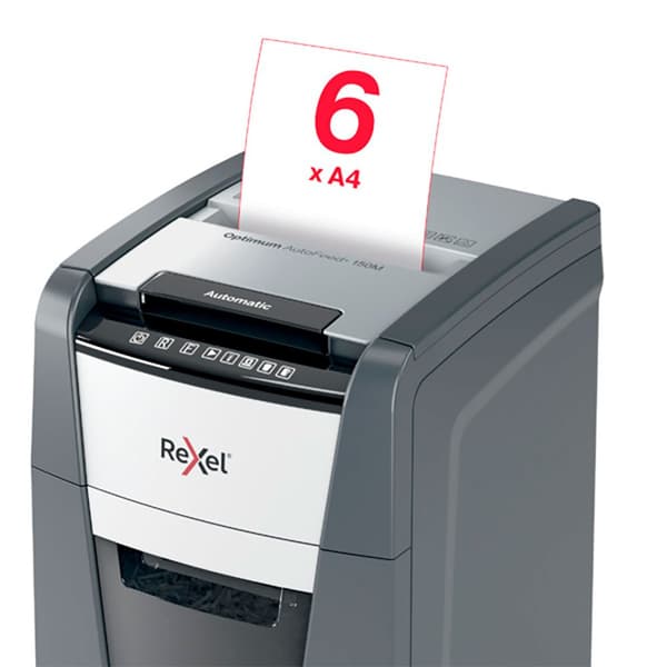 Rexel Silppuri Optimum Auto+ 150m Harmaa