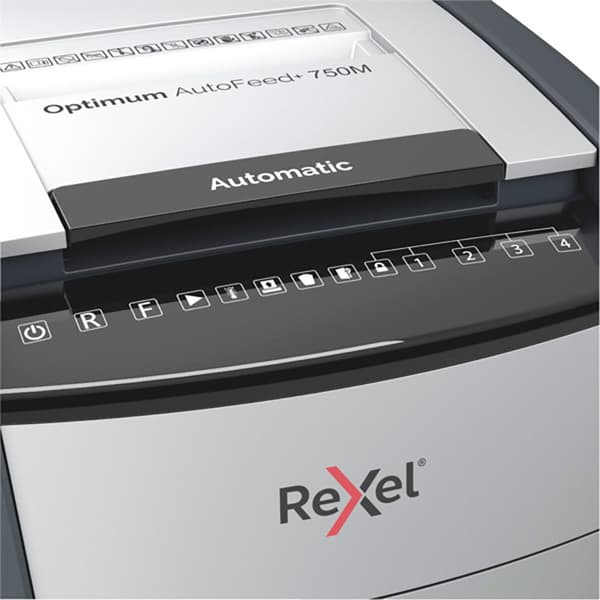 Rexel Silppuri Optimum Auto+ 750m Kirkas