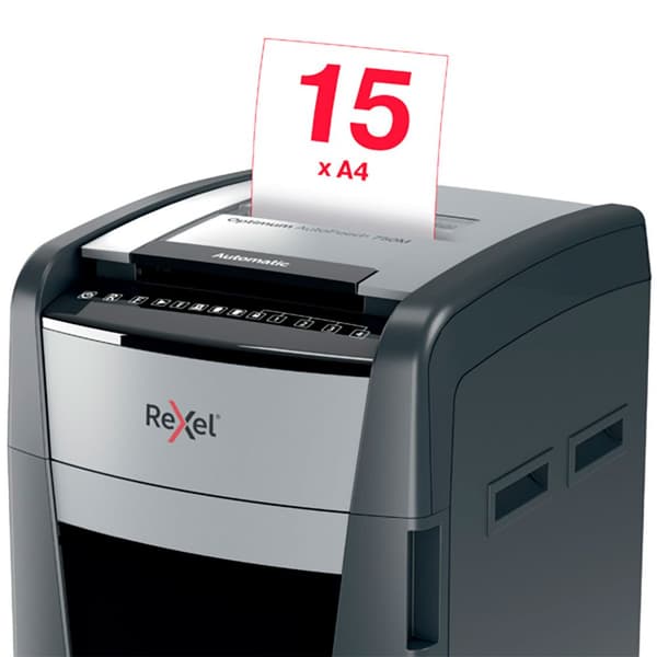 Rexel Silppuri Optimum Auto+ 750m Kirkas