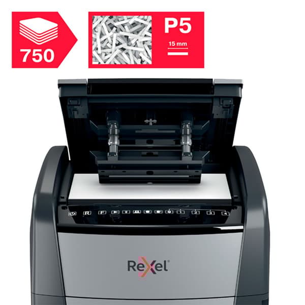 Rexel Silppuri Optimum Auto+ 750m Kirkas