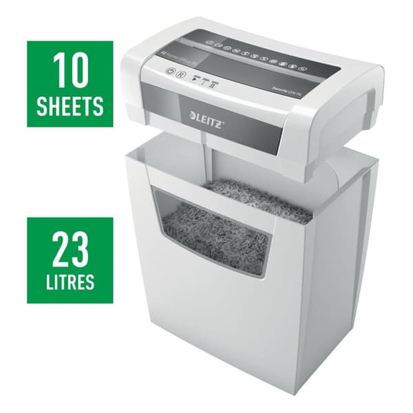 Leitz IQ Home Office P-4 paperisilppuri Hiukkassilppuri 22 cm Valkoinen
