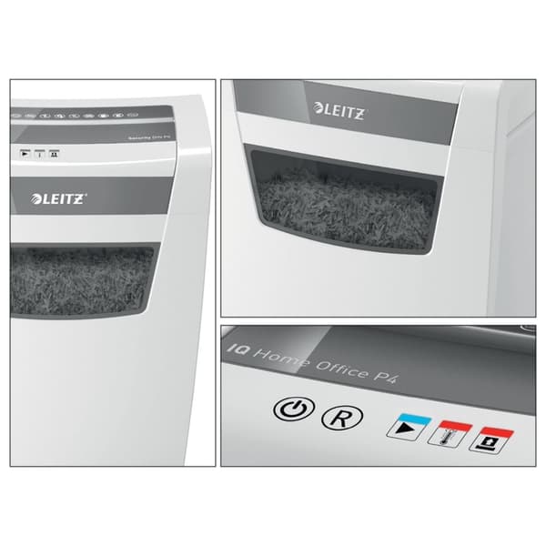 Leitz IQ Home Office P-4 paperisilppuri Hiukkassilppuri 22 cm Valkoinen