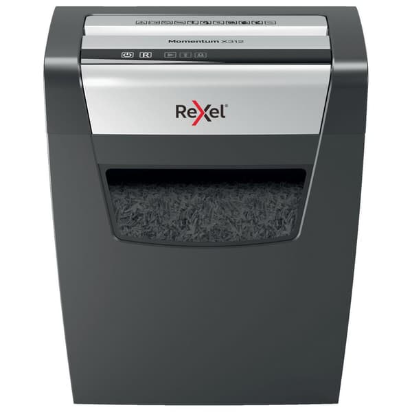 Rexel Silppuri Momentum X312 Musta,Hopeinen One Size / EU Plug