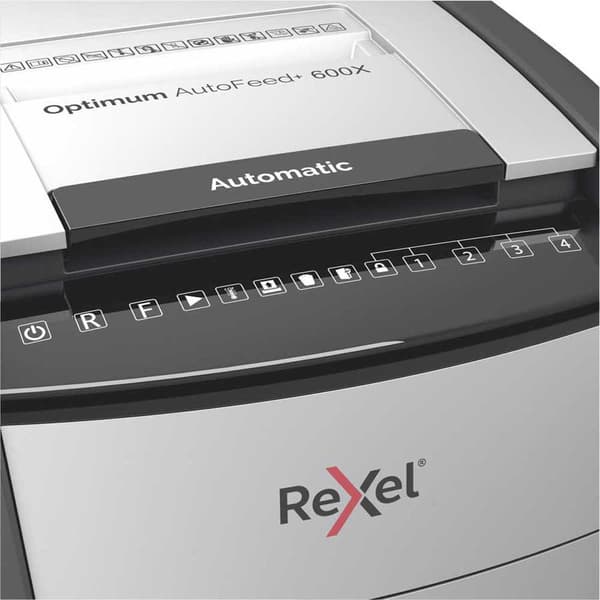 Rexel Silppuri Optimum Autofeed+ 600x Musta One Size / EU Plug