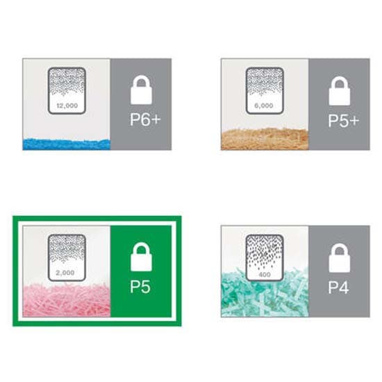 Leitz Asiakirjan Silppuri Iq Offie Pro P5 Hopeinen One Size / EU Plug