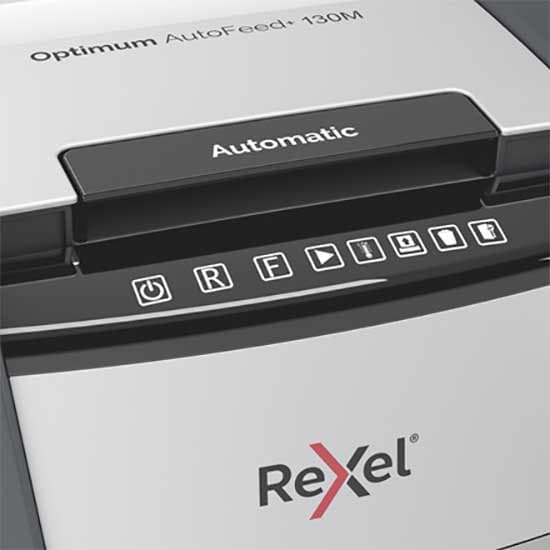 Rexel Asiakirjan Silppuri Optimum Autofeed 130m Hopeinen