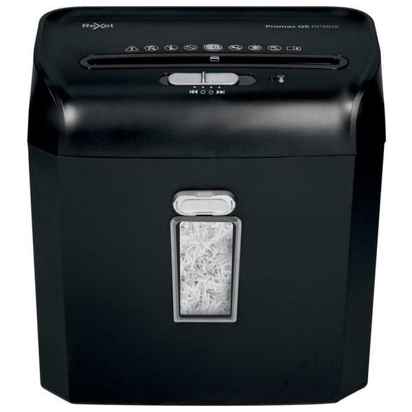 Rexel Silppuri Promax Qs Rpx612 Musta One Size / EU Plug