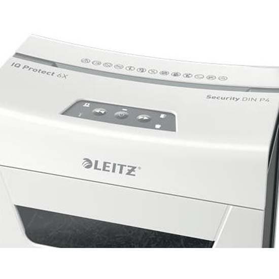 Leitz Asiakirjan Silppuri Iq Protect 6 P4 Hopeinen One Size / EU Plug