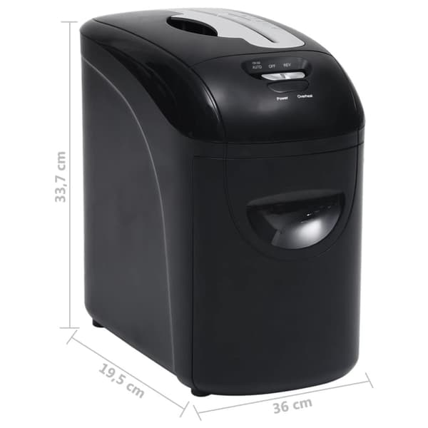 The Living Store makulator 10 ark mikroskæring sort -  Makuleringsmaskiner