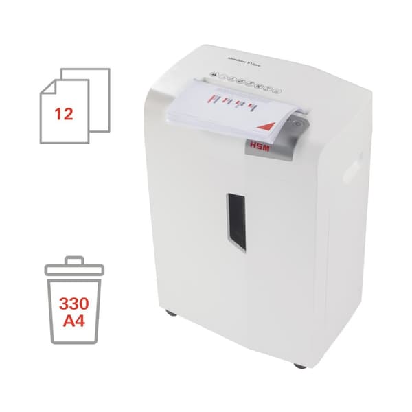 Destructora de documentos HSM shredstar X12pro, 2 x 15 mm + cortador de CD independiente