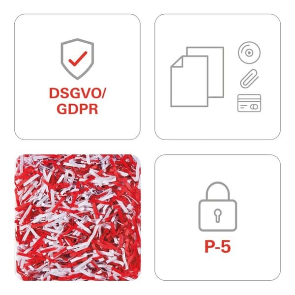 Destructora de documentos HSM shredstar X12pro, 2 x 15 mm + cortador de CD independiente