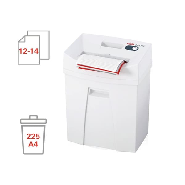 HSM Pure 220 makulator, 25 l, 3,9 mm