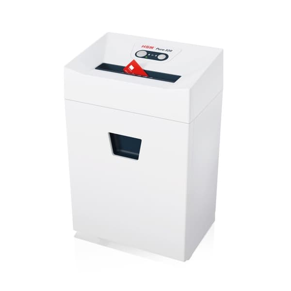 HSM Pure 320 pappersförstörare Partikelklippt fragmentering 23 cm Vit