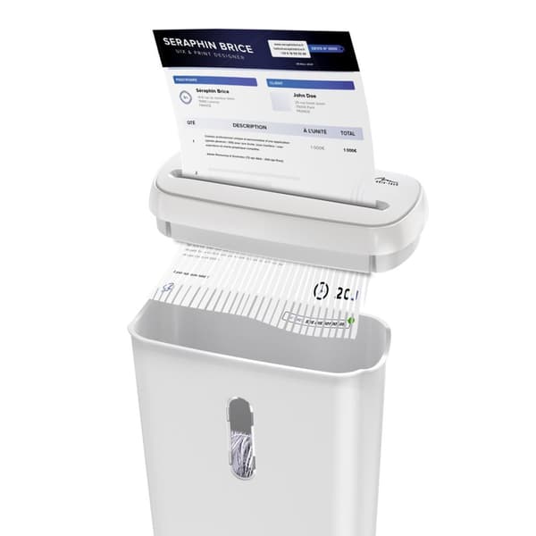 WHITE SHREDDER MT223 asiakirja- ja luottokorttisilppuri