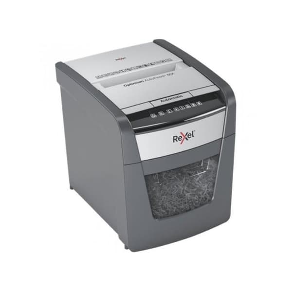 Dokumentförstörare - Rexel - Optimum Auto+ 50X - Cross cut - 50 ark - 20L