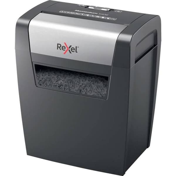 Dokumentförstörare - Rexel - Momentum X406 - Cross cut - 6 ark - 15 liter