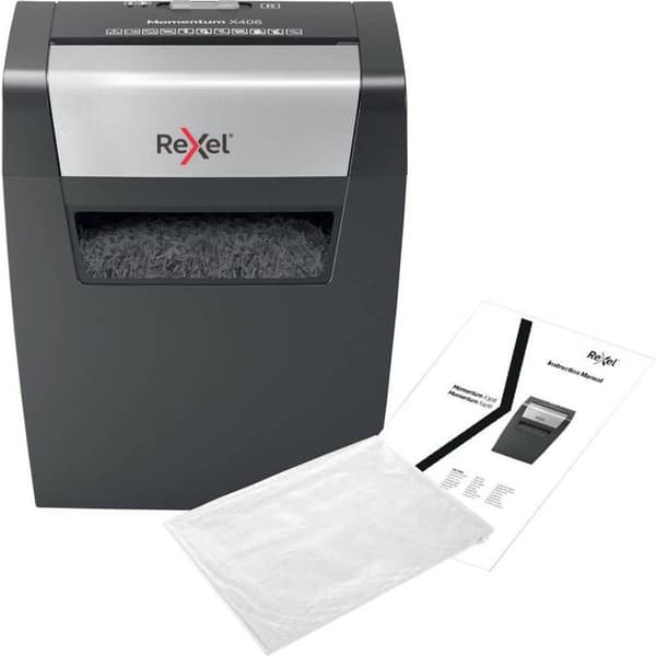 Dokumentförstörare - Rexel - Momentum X406 - Cross cut - 6 ark - 15 liter