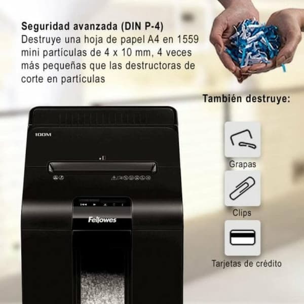 Dokumentförstörare Mikroskärande Fellowes AutoMax 100M 23 L