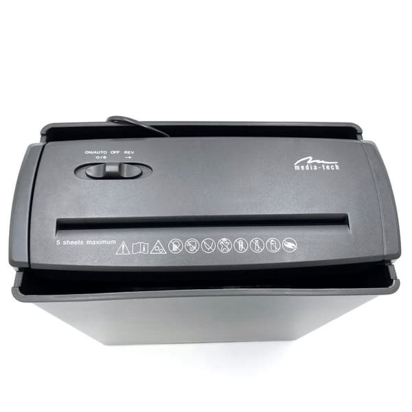 Paperisilppuri Media Tech Shredder MT215 V2.0 Musta 8 L