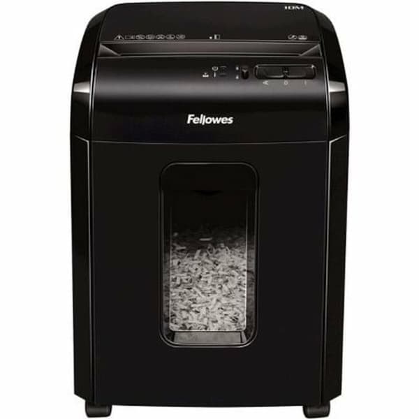 Dokumentförstörare Mikroskärande Fellowes Powershred 10M 2 x 12 mm Svart